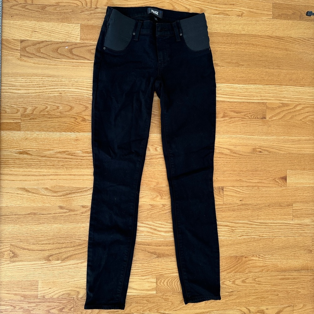 PAIGE Verdugo Ultra Skinny Maternity Jeans in Black